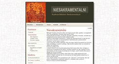 Desktop Screenshot of niesakramentalni.ecclesia.org.pl