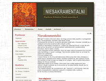 Tablet Screenshot of niesakramentalni.ecclesia.org.pl